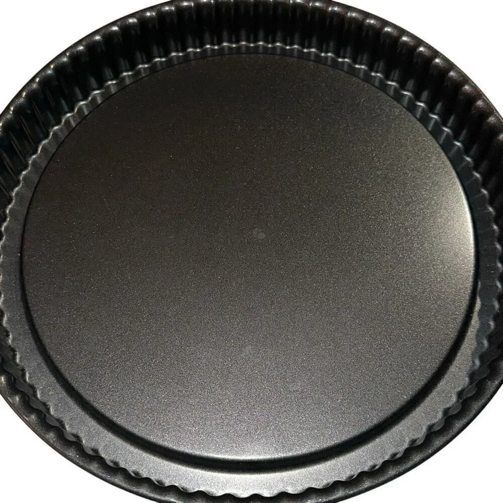 Pampered Chef non-stick Fluted Sides Torte, Tart Pans 10